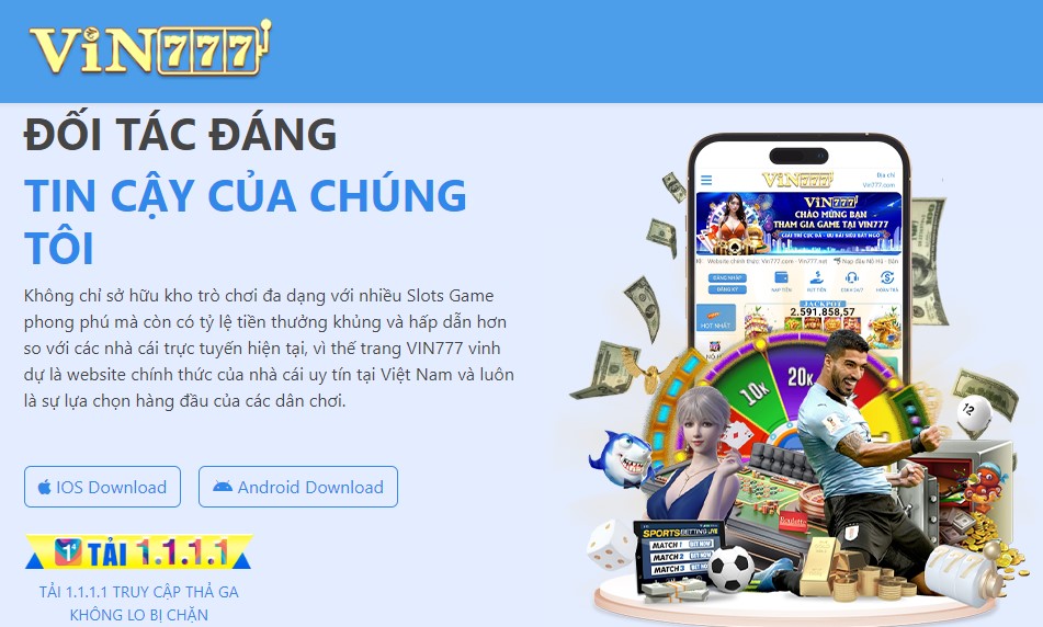 Hướng dẫn tải app vin777 cho thiết bị Android và iOS