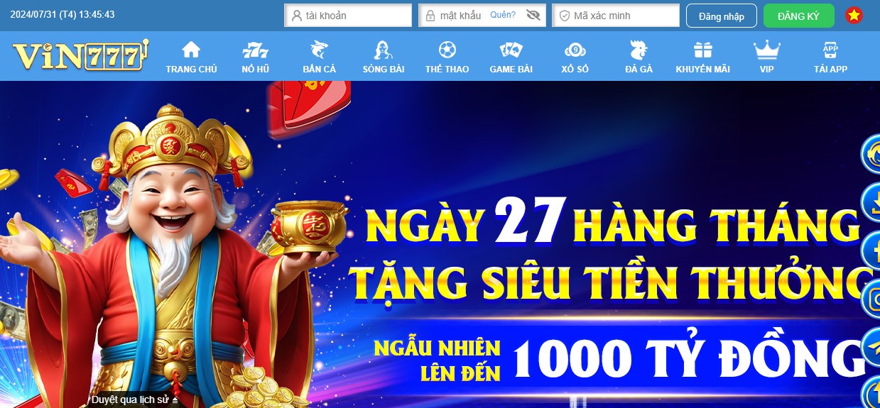 Vin777 sân chơi cá cược uy tín tại Việt Nam